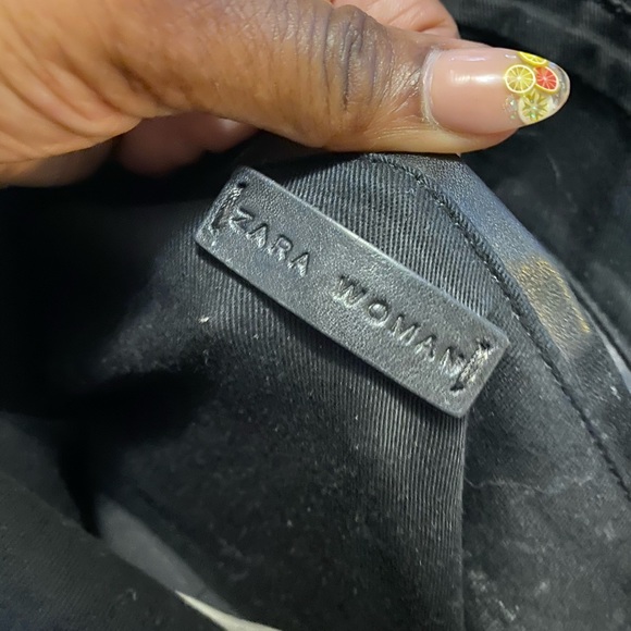 Women Zara real leather shoulder bag - Picture 4 of 4